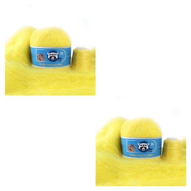 Ounissouiy Hilo de tejer de 50g, cárdigan cálido DIY, hilo de felpa de ganchillo, tejido a mano para suéter, sombrero, gorra, ganchillo para Type2 NO2