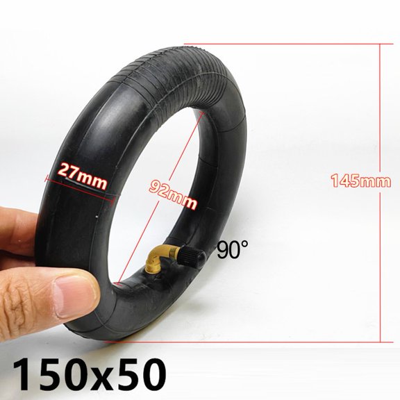 YAAQII for 6 Inch 150x50 Inner Tube for Small Surfing Electric Skateboard, Rubber Replacement Parts, Wearproof Accessories for Outdoor Sports Scooters (Black)