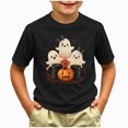 thumbnail image 2 of KPOPLK Halloween Shirts for Girl: Cute Ghost Shirt Halloween T-Shirt Kids Spooky Season Short Sleeve Tee Tops,Size 18-24 Months, 2 of 5