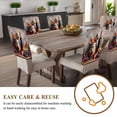 thumbnail image 4 of Grape Wine Chair Covers Set of 4 Barrel Maple Leaf Chair Back Covers Stretch Removable Washable Chairs Slipcovers Chair Protector for Dining Room Kitchen Party Decor, 4 of 5