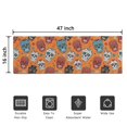 thumbnail image 5 of Orange Flower Skull Pattern Door Rugs,Washable Non Slip Door Mats Indoor,Decorative Door Mats,Entry Mat Indoor for Entrance,Bedroom,Kitchen,Bathroom,16"x47", 5 of 6