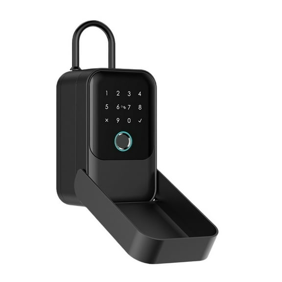 Waterproof Key Safe Fingerprint App Remote Unlock Wall Mount Security Lock Box ,House, Apartment, Office Key Storage