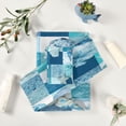 thumbnail image 6 of 3 Piece Bath Towels Set Bath Towel, Hand Towel and Face Towel for Bathroom, Gym, Hotel Blue Marine Life Patterns, 6 of 8