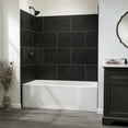 thumbnail image 2 of Palisade 25.6in x 14.8in Vinyl Wall Tile Shower Kit in Black Ice, 2 of 3