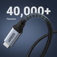 thumbnail image 3 of Cable de Extensión USB C UGREEN 1M Negro 3.1 Gen 2 10Gbps para Video 4K 60Hz y Carga Rápida 100W, 3 of 9