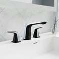 thumbnail image 3 of ANZZI 2-Handle 3-Hole 8 in. Widespread Bathroom Faucet With Pop-up Drain in Matte Black & Chrome, 3 of 8
