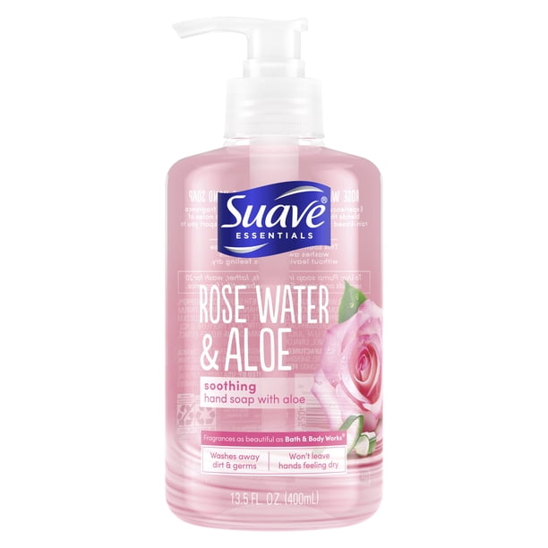 Suave Essentials Soothing Liquid Hand Soap Rose Water ...