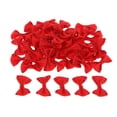 thumbnail image 2 of 50 Uds cinta de satén lazos manualidades decoración de fiesta decoración artificial tarjeta de boda álbum de recortes regalo de  5 红色 Baoblaze Arcos de cinta hechos a mano, 2 of 7