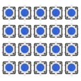 thumbnail image 1 of Uadme 20PCS 12x12x7.3mm Interruptor de botón táctil - Interruptor de botón táctil momentáneo LED(Azul), 1 of 8