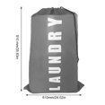 thumbnail image 4 of Laundry Bag, Heavy Duty Travel Laundry Bags, Laundry Bags for Dirty Clothes, Large Capacity Laundry Bags, Dirty Clothes Organizer with Drawstring,2Pack, Blue&Gray,24" x 36", 4 of 7