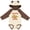 Natural & Brown w Ears, variant on Inktastic My Mommy Loves Me Sloth Boys or Girls Long Sleeve Baby Bodysuit