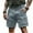 HB02-Light Blue, variant on IYYVV Mens Corduroy Cargo Shorts Drawstring Elastic Waist Casual Short Multi-Pocket Lightweight Summer Beach Shorts Plus Size Black 2XL