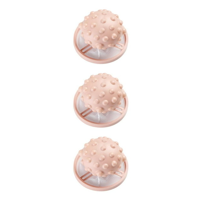 jesticaly Accessoires de Filtre à Cheveux pour Machine à Laver Filet d'Élimination Maison Attrape-Poils Accessoire de Filtration Support Rose 3Ensemble