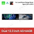 thumbnail image 2 of ZWNAV Dual 12.3 inch For Land Rover Range Rover Sport 2014-2015 GPS Navigation Android 13 Car Radio CarPlay Multimedia Player Head Stereo Unit HD Screen, 2 of 13