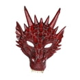 thumbnail image 4 of Máscara de dragón Fernando Media cara Rojo, 4 of 8