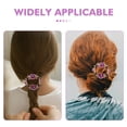 thumbnail image 3 of OFFIGAM Elegant Purple Vintage Floral Hair Barrette with Rhinestone Detail for Weddings and Parties, 3 of 8