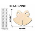 thumbnail image 2 of Unfinished Wood Christmas Bells Silhouette - Craft- up to 46" DIY 8" / 1/4", 2 of 3