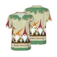 thumbnail image 3 of Daiia Christmas Card With Gnomes Mens Baseball Jersey Button Down Shirts Short Sleeve Sports Uniforms-Large, 3 of 9