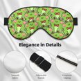 thumbnail image 2 of Rocae Cute Green Frog for Mask for Women Men, Luxury Eye Cover Eye Shade with Adjustable Strap for Travel, Nap, Meditation, 2 of 7