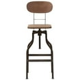 thumbnail image 4 of Home Square Adustable Steel Swivel Bar Stool in Rust - Set of 2, 4 of 9