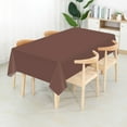 thumbnail image 7 of Jhdzdhy 54" X 100ft Plastic Table Cover Roll Disposable Tablecloth with Slide Cutter for Parties,Brown, 7 of 7