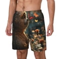 thumbnail image 1 of Fotbe Sunshine Butterfly Flower Bear Traje de Baño para Hombre – Shorts de Natación de Secado Rápido con Forro y Bolsillos-X-Large, 1 of 6