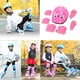 thumbnail image 4 of Equipo de protección Sunnimix 7 piezas rodilleras coderas y muñequeras para patinaje en patineta ciclismo Rosa, 4 of 8