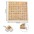 thumbnail image 4 of Juguetes de madera Cien Tablero 1-100 números consecutivos Montessori Cien Tablero de Madera Bandeja de Número Educativa Afortunado Sencillez, 4 of 5