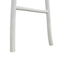 thumbnail image 4 of DecMode 18" x 73" White Wood Handmade Slanted Ladder with Wider Base, 1-Piece, 4 of 9