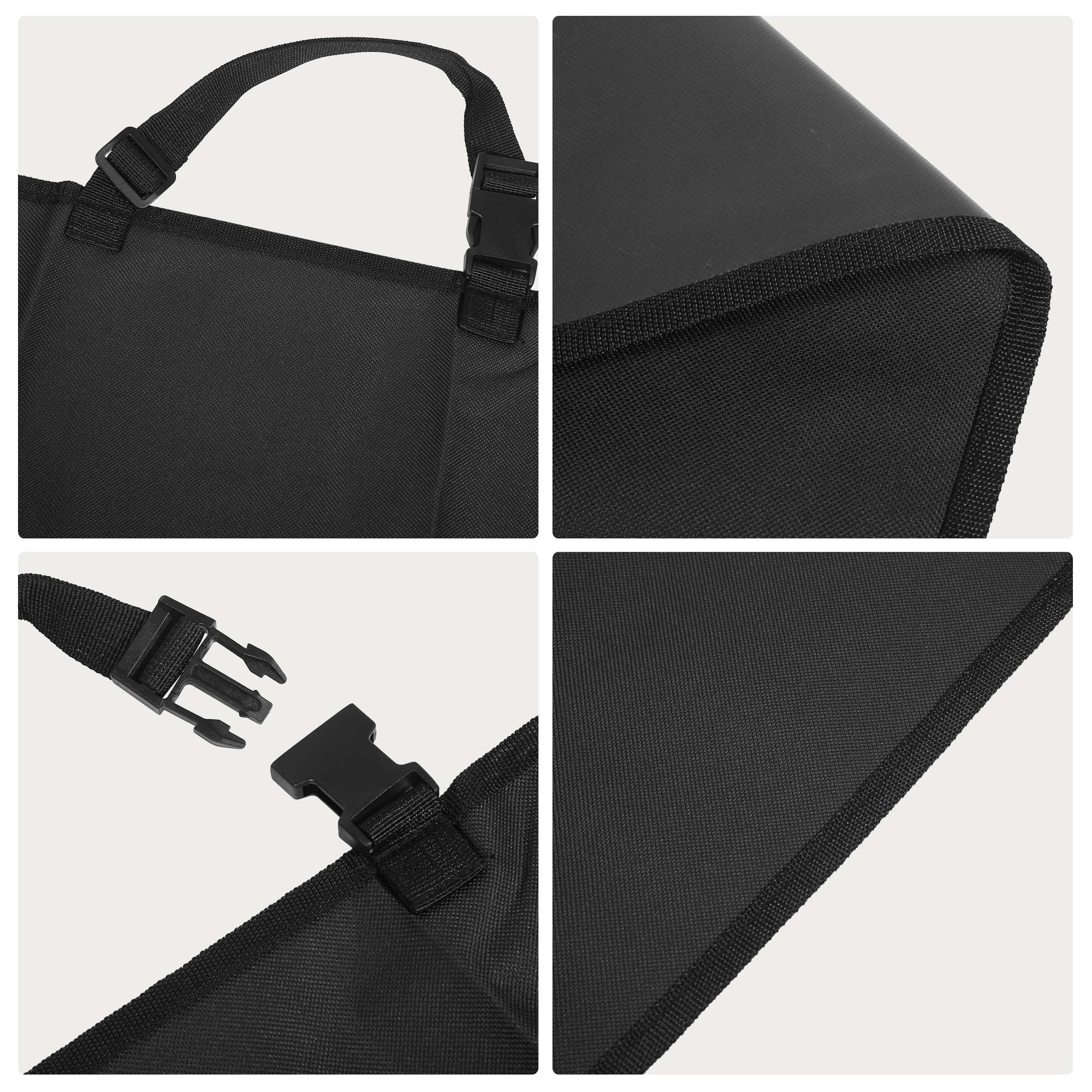 Unique Bargains Universal Car Front Pet Dog Back Seat Cover Protector Waterproof Black