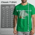 thumbnail image 5 of Men's Star Wars Christmas Death Star Scene Graphic Tee Kelly Heather Medium, 5 of 8