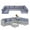 Blue white stripes, variant on Outdoor Cushions for Patio Furniture Replacement, 4" Foam High-Density, 14-Piece Water-Resistant Outdoor Cushion for 6-Seat Sectional Patio Conversation Sets(Khaki)