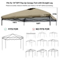 thumbnail image 4 of Toldo de Repuesto para Carpa KAMPKEEPER 10x10FT Caqui, 4 of 7