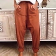 thumbnail image 2 of biudgviw Womens Casual Pants Baggy High Waisted Fall Pants with Pockets Lounge Beach Plain Pants, 2 of 6