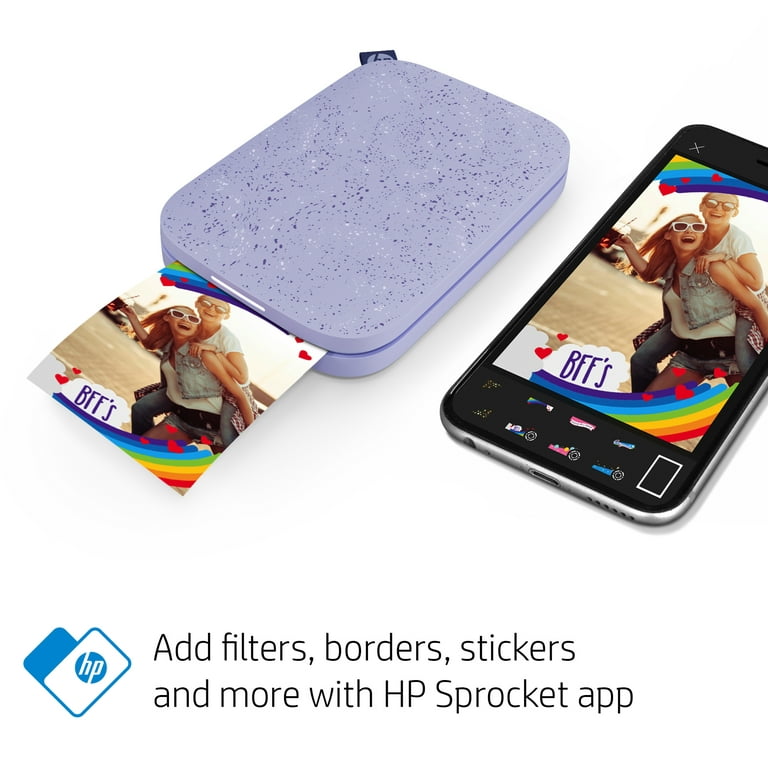 HP Sprocket Portable 2x3 Instant Photo Printer (Lilac) 