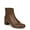Dark Brown Smooth, variant on SOUL Naturalizer Womens Rose Heeled Ankle Booties - Medium & Wide Width