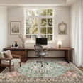 thumbnail image 6 of 5x7 Vintage Floral Area Rug, Washable Non-Slip Stain Resistant Soft Carpet for Living Room Bedroom Farmhouse Hallway, 6 of 18