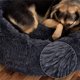 thumbnail image 4 of Cama redonda tranquila para perros con abrazo de rosquilla, cama redonda lavable para mascotas, 4 of 5