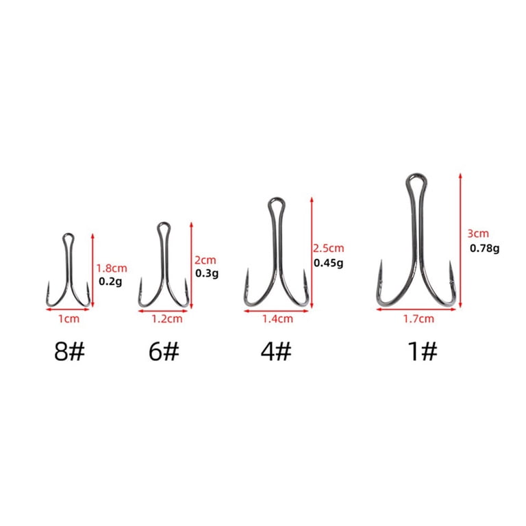 double fishing hook sizes Offset Circle 6/0 The double fish hook fits for kinds of fish and is suitable for fishing in saltwater and freshwater such as the lake Mustad DS99SAP - Salmon Double