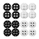thumbnail image 1 of Mini ruedas giratorias con cuentas de acero Sin ruido Ruedas pequeñas autoadhesivas ( ) Negro 4 piezas, 1 of 5