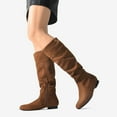 thumbnail image 2 of BURUDANI Women's Knee High Pull On Riding Boots, Wide Calf Available, 2 of 6