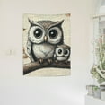 thumbnail image 2 of ZFLMY Owl Baby Branch Tapestry Wall Art Home Decor 100% Polyester 30*40in, 2 of 5