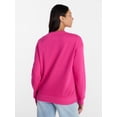 thumbnail image 4 of Time and Tru Women's and Women's Plus Crewneck Sweatshirt with Long Sleeves, Sizes XS-4X, 4 of 6