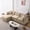 Coffee, variant on 105" Chenille Fabric Big Sofa, Soft Couch with High Elastic Cushion, Furniture Couch with Sturdy Wood Frame for home living room indoor rest, Light Coffee