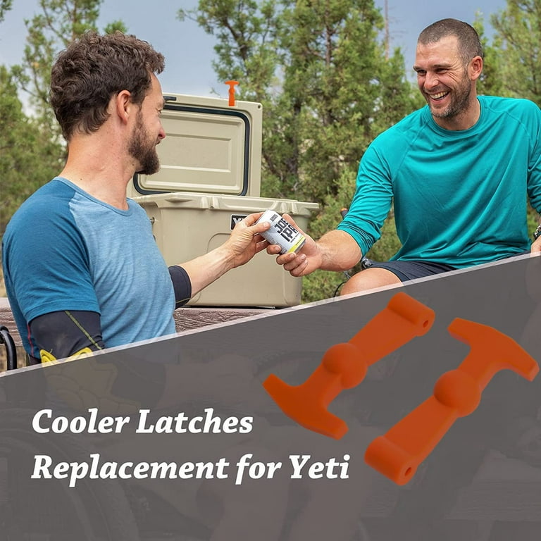 Cooler Latches Replacement for Yeti RTIC Lid Latch Parts(2 Pack) Compatible  with Yeti Coolers T-Latches Made of Premium Hard Durable Rubber black