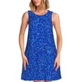 thumbnail image 1 of Disketp Blue Circles Mosaic para Vestido sin Mangas para Mujeres, Vestidos de Verano para Mujeres, Casual y Holgado para la Playa, 1 of 7