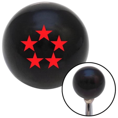 American Shifter Red Fleet Admiral Black Shift Knob with M16 x 1.5 Insert Shifter Auto Manual Custom Brody