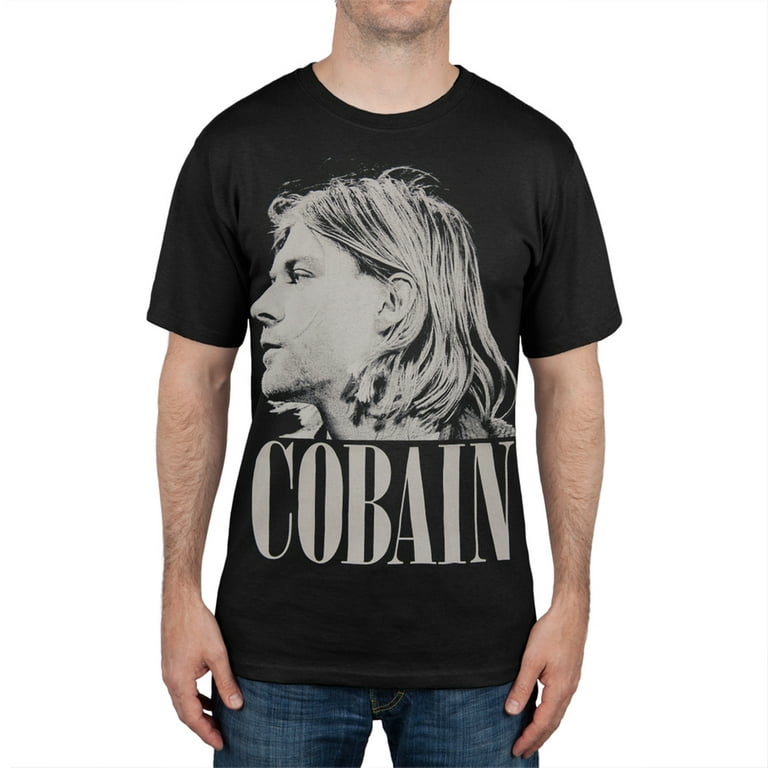 Kurt Cobain - Side View Photo T-Shirt - Walmart.Com