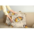 thumbnail image 2 of Ambesonne Butterfly Throw Pillow Cover 2 Pack, Meditative Journey, 18", Orange Black Cream, 2 of 5