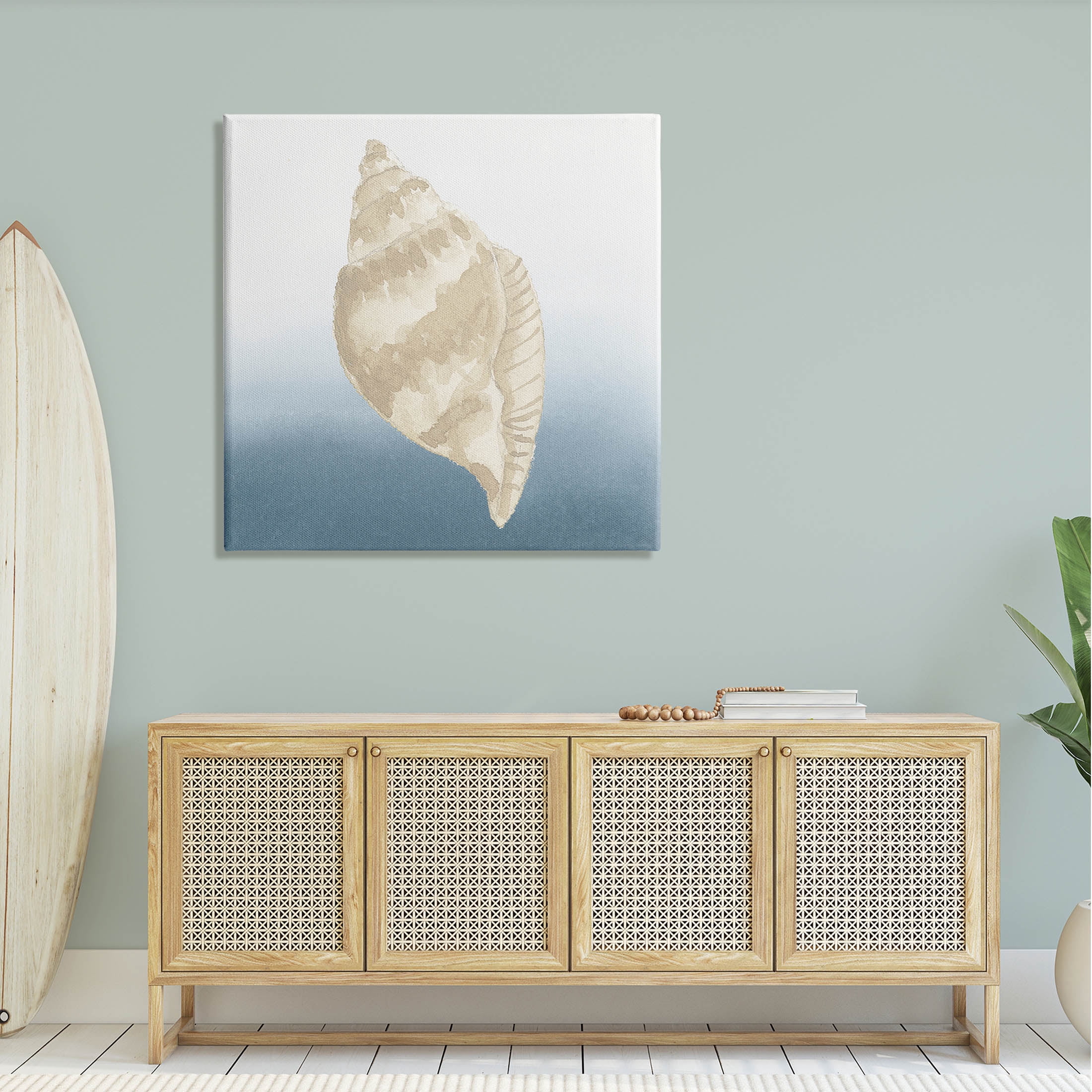 Casual Conch Nautical Life Animals & Insects Graphic Art Gallery Wrapped Canvas Print Wall Art
